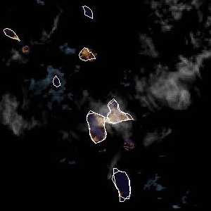 météo tropicale : Image satellite .