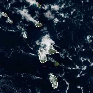 météo tropicale : Image satellite .