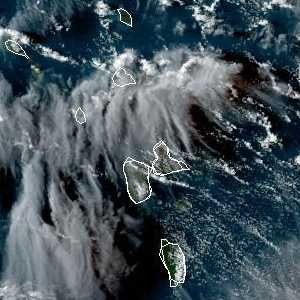 météo tropicale : Image satellite .