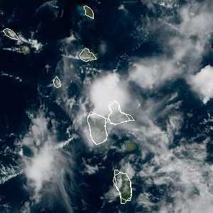 météo tropicale : Image satellite .