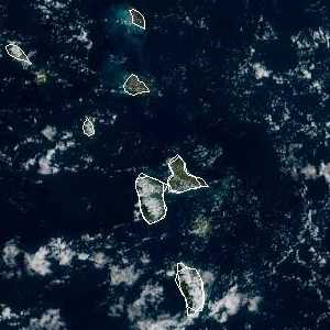 météo tropicale : Image satellite .