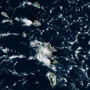 météo tropicale : Image satellite .