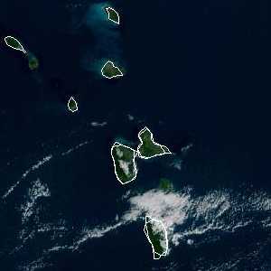 météo tropicale : Image satellite .