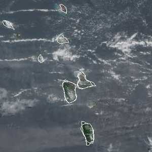 météo tropicale : Image satellite .