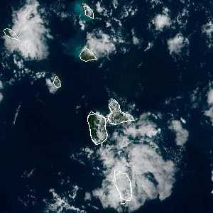 météo tropicale : Image satellite .