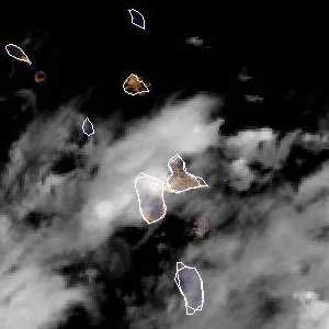 météo tropicale : Image satellite .
