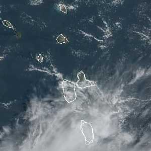 météo tropicale : Image satellite .