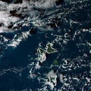 météo tropicale : Image satellite .