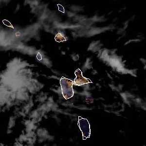 météo tropicale : Image satellite .