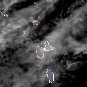 météo tropicale : Image satellite .