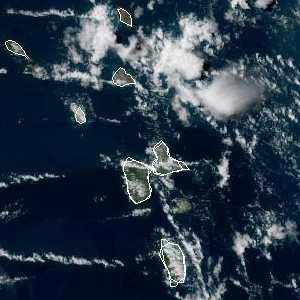 météo tropicale : Image satellite .