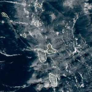 météo tropicale : Image satellite .