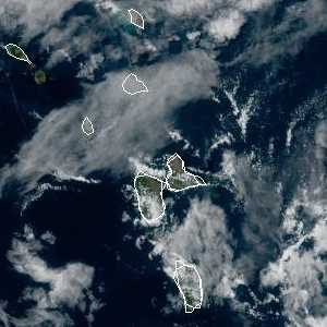 météo tropicale : Image satellite .