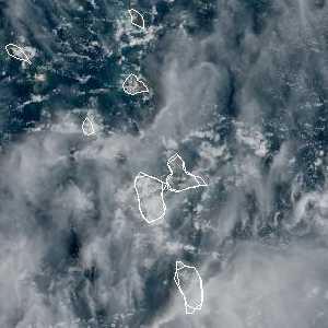 météo tropicale : Image satellite .