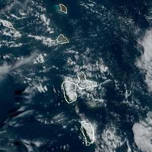 météo tropicale : Image satellite .