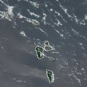 météo tropicale : Image satellite .