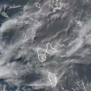 météo tropicale : Image satellite .