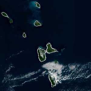météo tropicale : Image satellite .