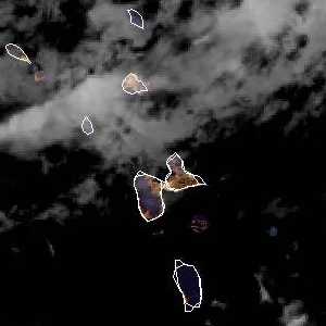 météo tropicale : Image satellite .
