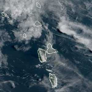 météo tropicale : Image satellite .