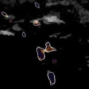 météo tropicale : Image satellite .