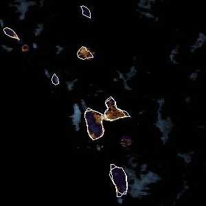 météo tropicale : Image satellite .