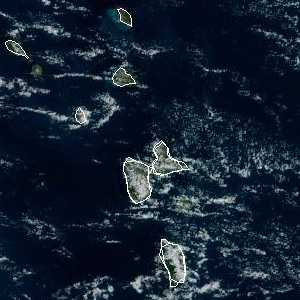 météo tropicale : Image satellite .