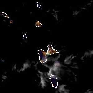 météo tropicale : Image satellite .