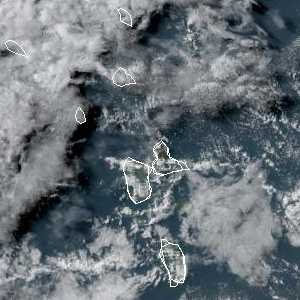météo tropicale : Image satellite .