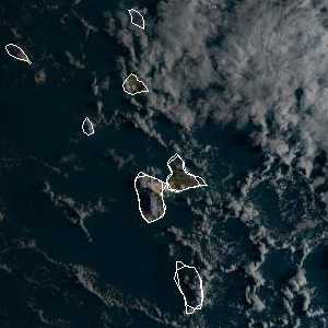 météo tropicale : Image satellite .