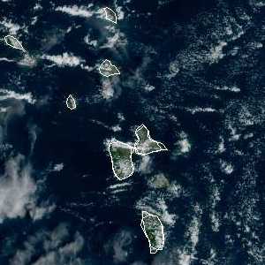météo tropicale : Image satellite .