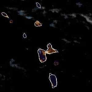 météo tropicale : Image satellite .