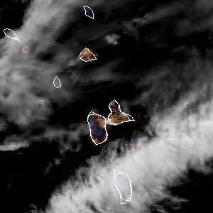 météo tropicale : Image satellite .