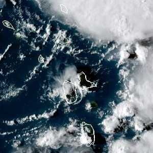 météo tropicale : Image satellite .
