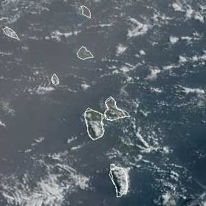 météo tropicale : Image satellite .
