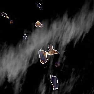 météo tropicale : Image satellite .