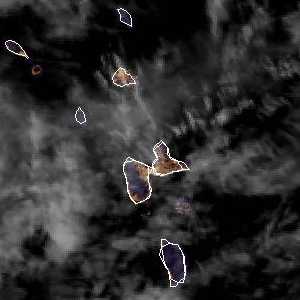 météo tropicale : Image satellite .