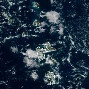 météo tropicale : Image satellite .