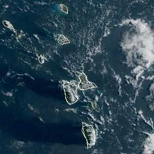 météo tropicale : Image satellite .