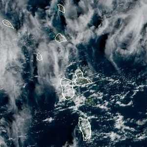 météo tropicale : Image satellite .