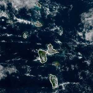 météo tropicale : Image satellite .