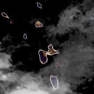 météo tropicale : Image satellite .