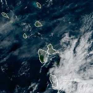 météo tropicale : Image satellite .