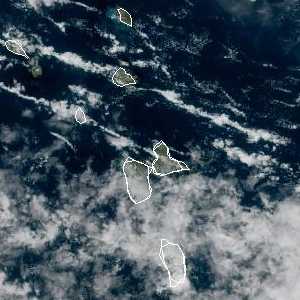 météo tropicale : Image satellite .