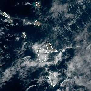 météo tropicale : Image satellite .