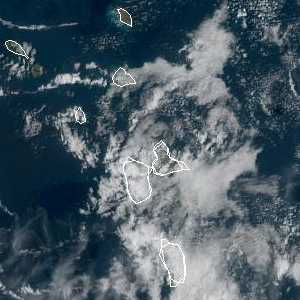 météo tropicale : Image satellite .