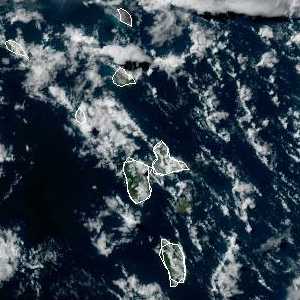 météo tropicale : Image satellite .