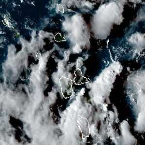 météo tropicale : Image satellite .