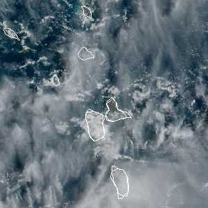 météo tropicale : Image satellite .