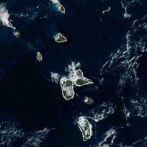 météo tropicale : Image satellite .